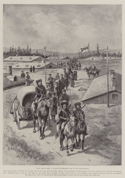 Forty Below Zero, a Russian Government Post in the Trans-Baikal by Paul Frenzeny